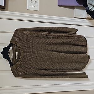 Akini army green sweater with zipper details.  Size M. Like new